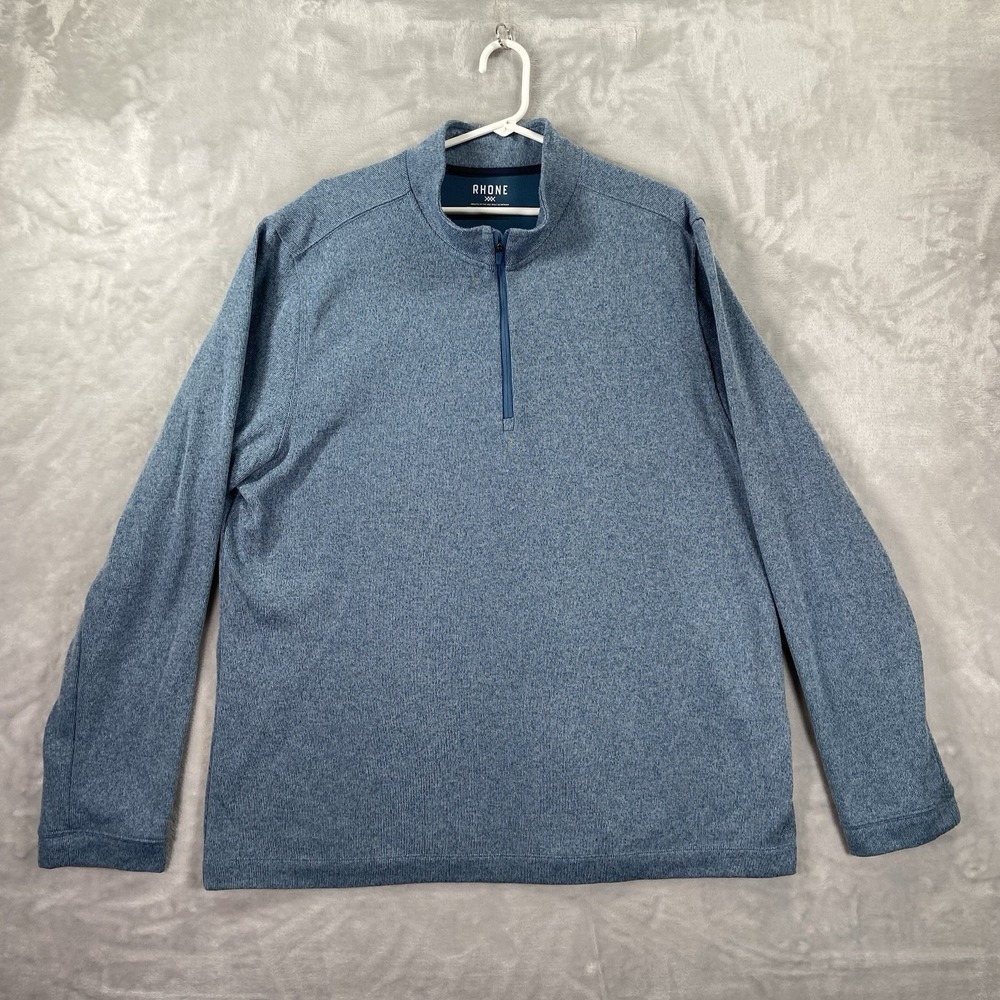 Rhone Sweater Mens XXL Commuter 1/4 Zip Pullover Performance Casual Outdoor 2XL